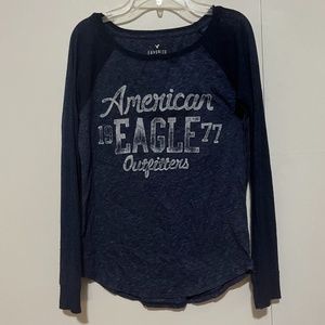 S American Eagle Top, Dark Blue and Navy
